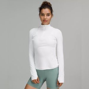 Lululemon white running half zip